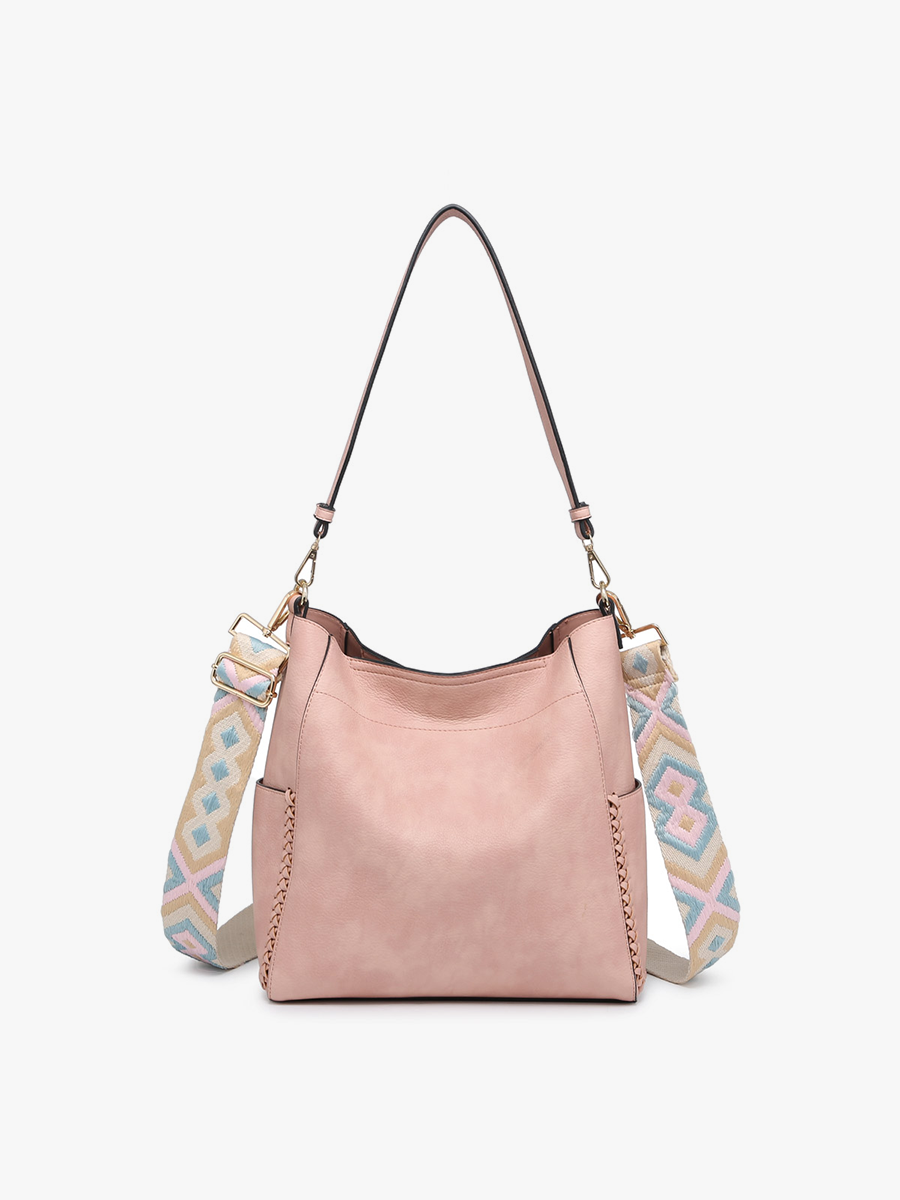 M2070 Penny 2-in-1 Bucket Bag w/ Guitar Strap: Melon