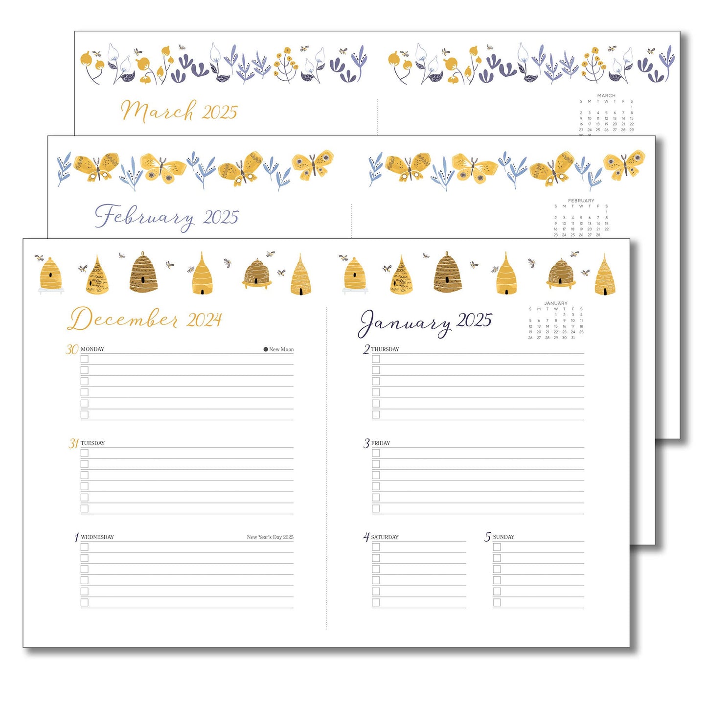 2025 Garden Bee High Note® Weekly Softcover Planner