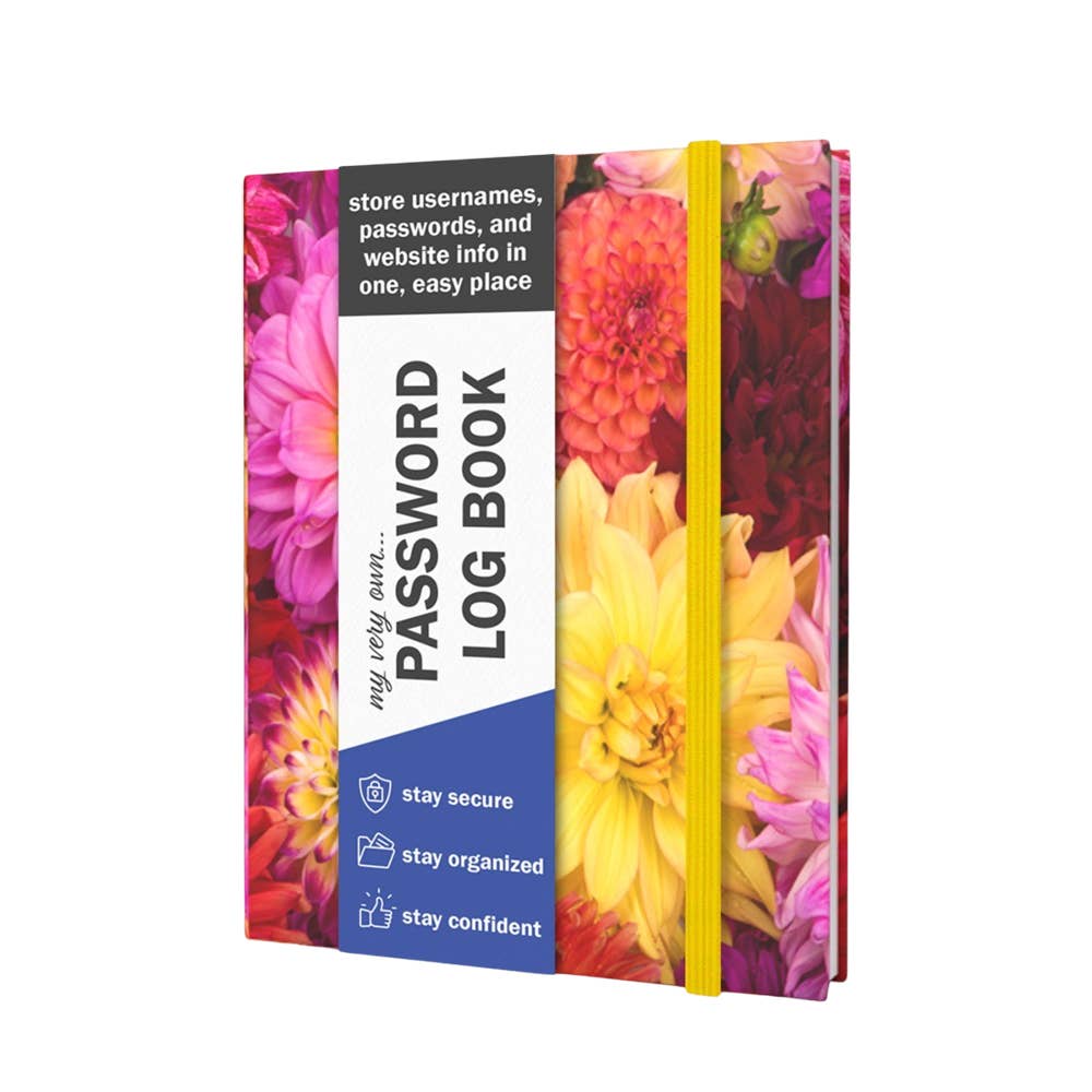 Stocking Stuffers Password + Username Log Book | Dahlia