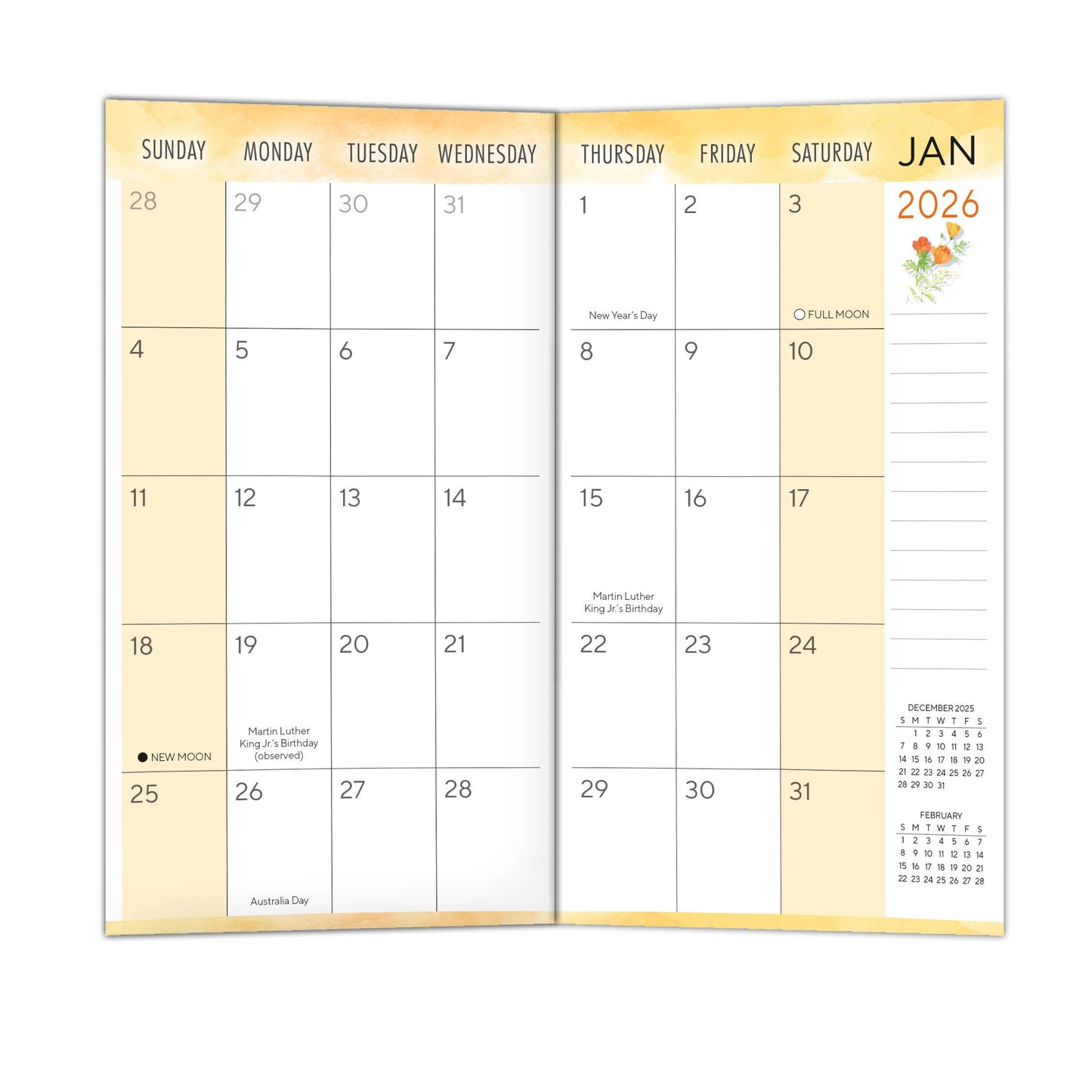 2025 Seize the Day Two-Year-Plus Pocket Planner: Lay-Flat Binding / Weekly / English