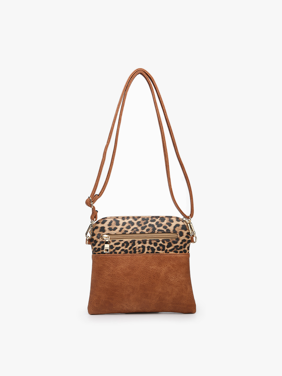 M1785 Tara Double Zip Crossbody/Wristlet: Penny