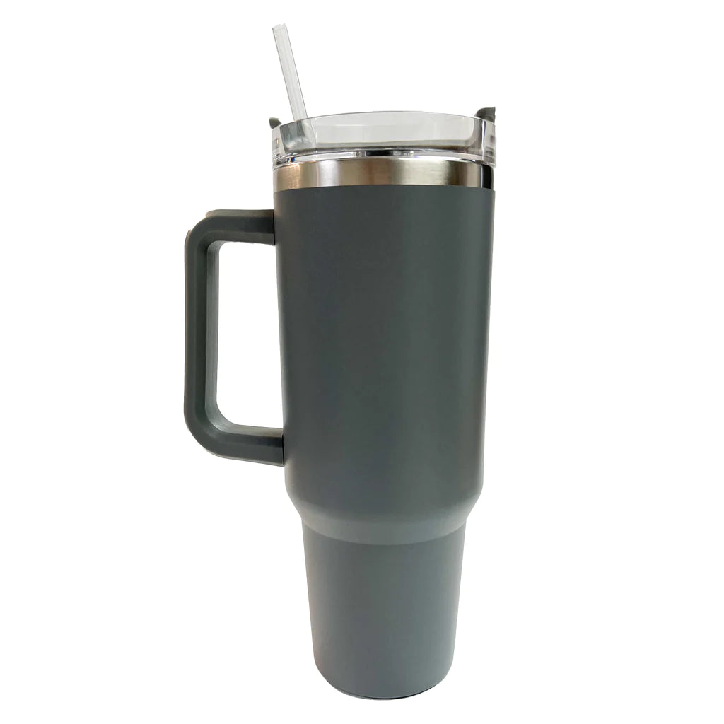 40 oz Grey Tumbler