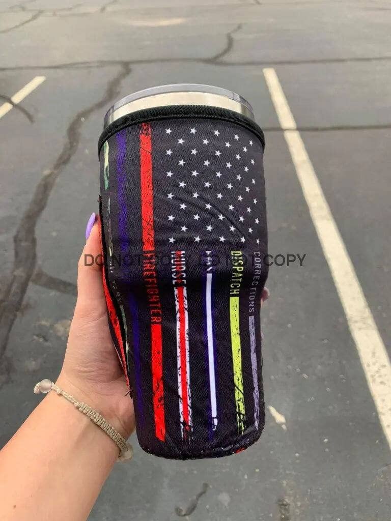 20 OZ First Responder Flag Cup Cover