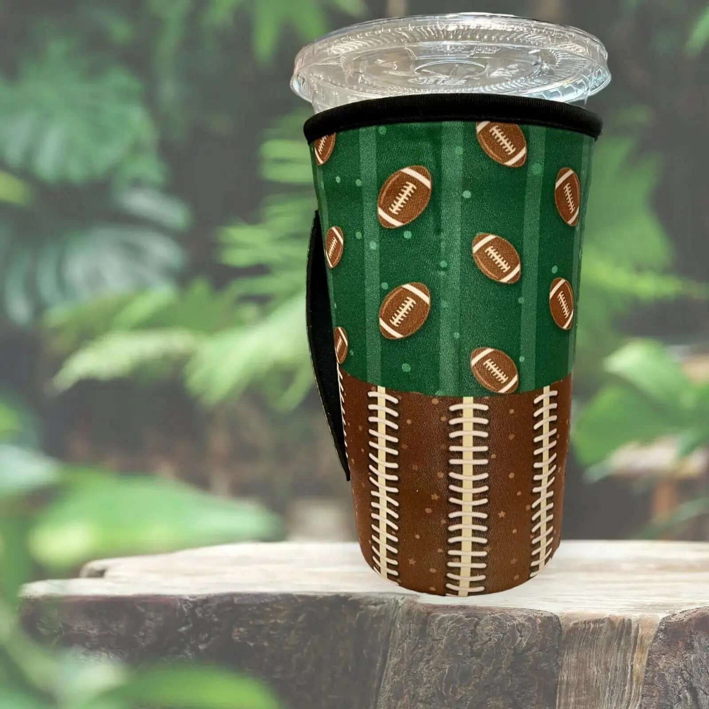 30 OZ Laces & Balls Football Insulated Cup Cover Sleeve