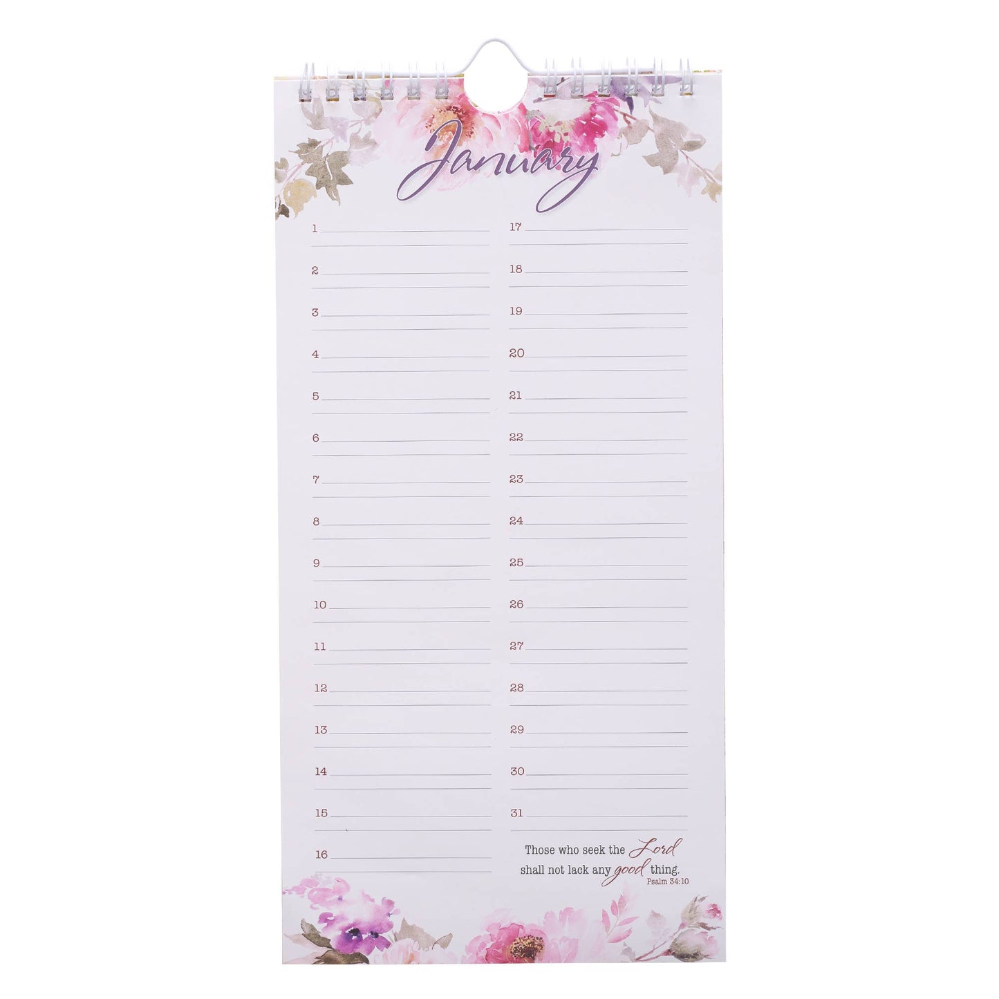 Special Days Calendar Floral Watercolor Everything Beautiful