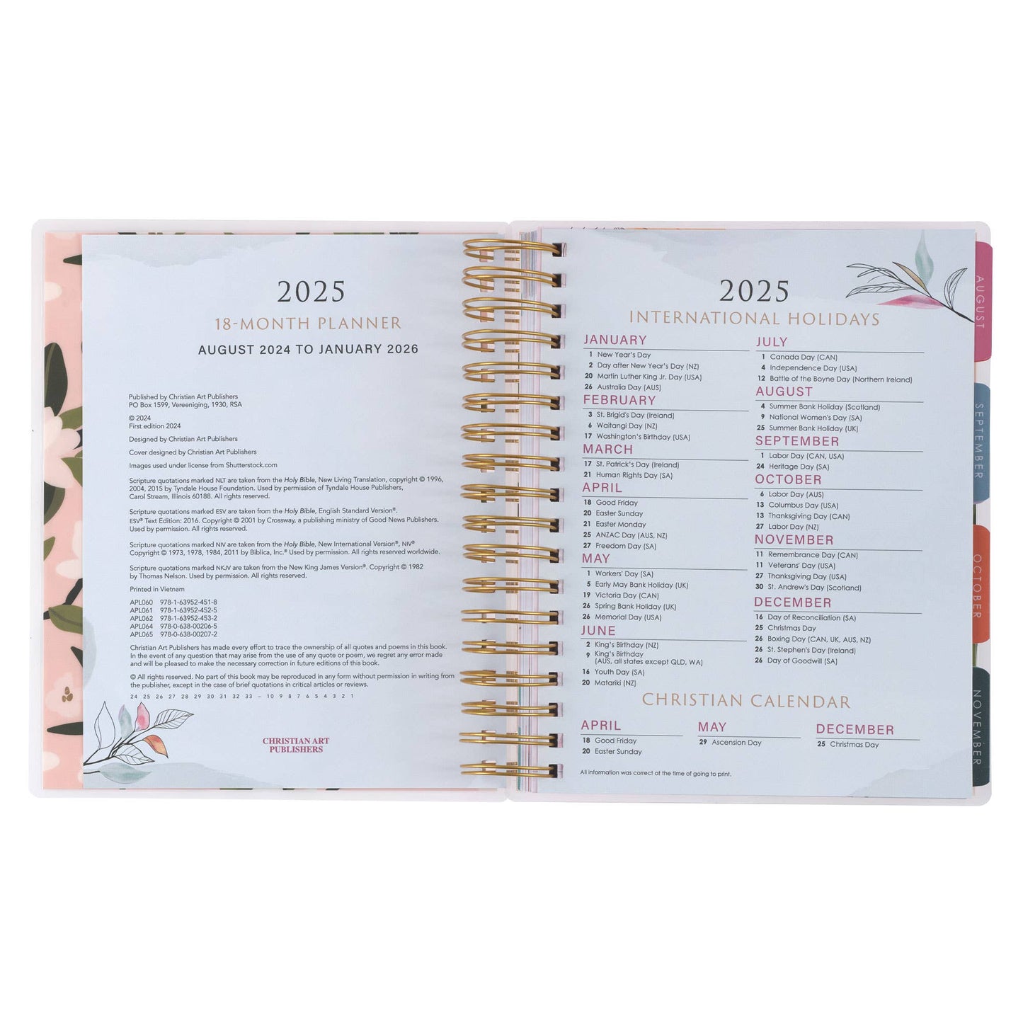 18 Month Planner