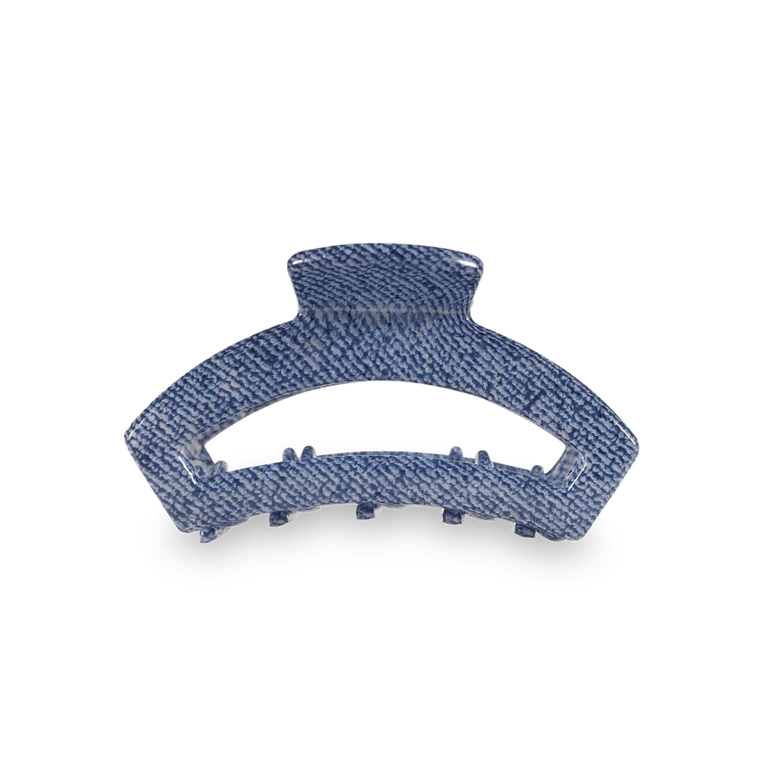 Open Denim Hair Clips
