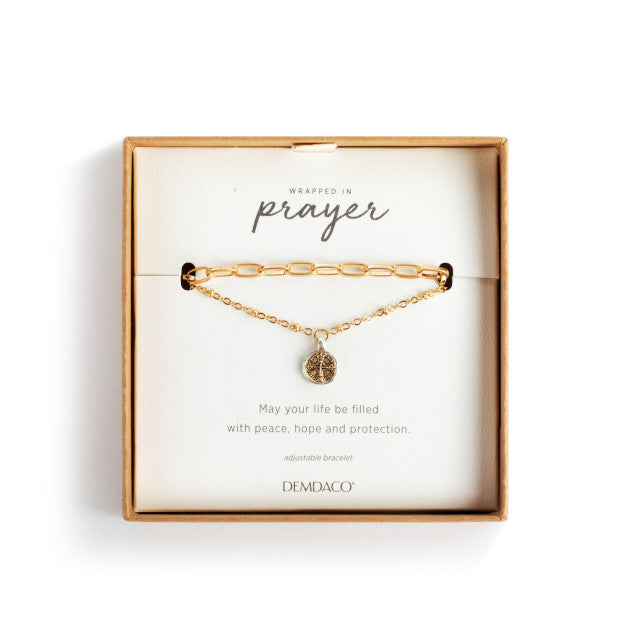 Wrapped in Prayer Bracelet (Gold or Silver)