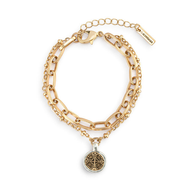 Wrapped in Prayer Bracelet (Gold or Silver)