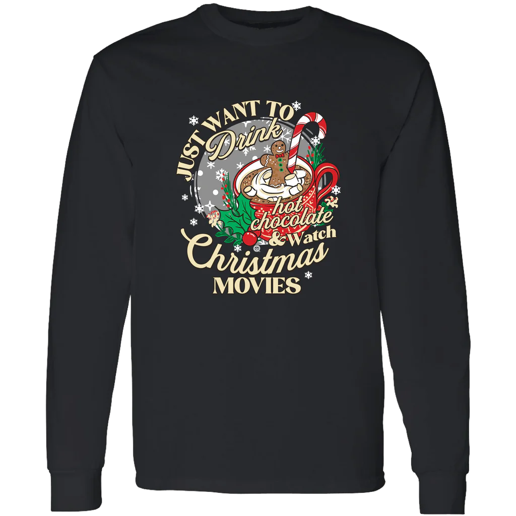 Drink Hot Chocolate Long Sleeve Shirt