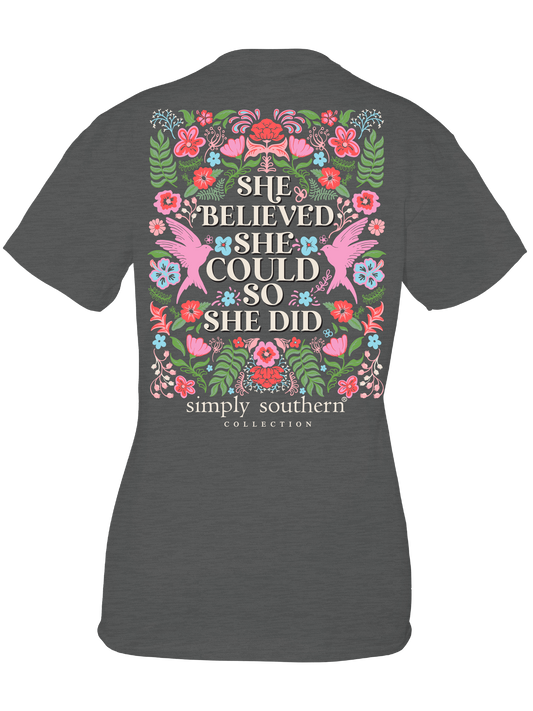 "She Believed She Could So She Did" Shirt