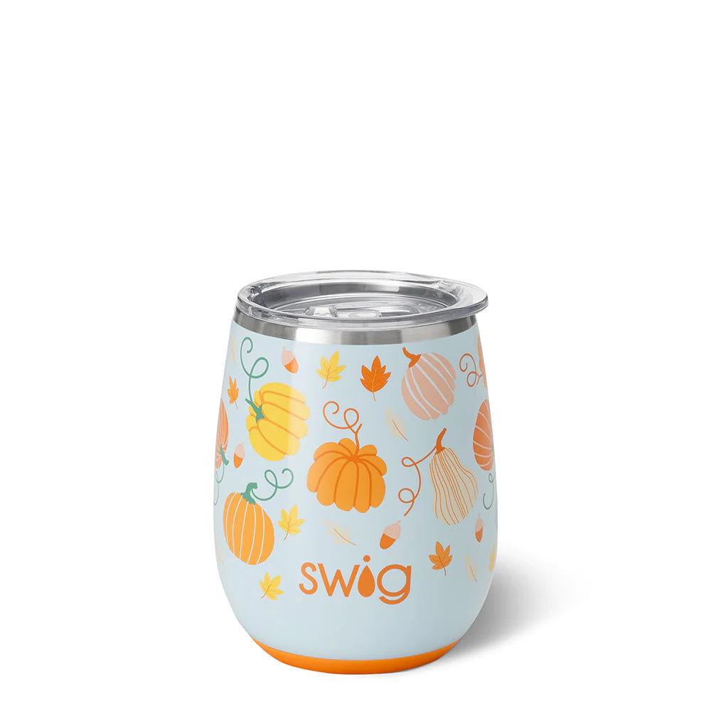 Pumpkin Spice Stemless Wine Cup (14oz)