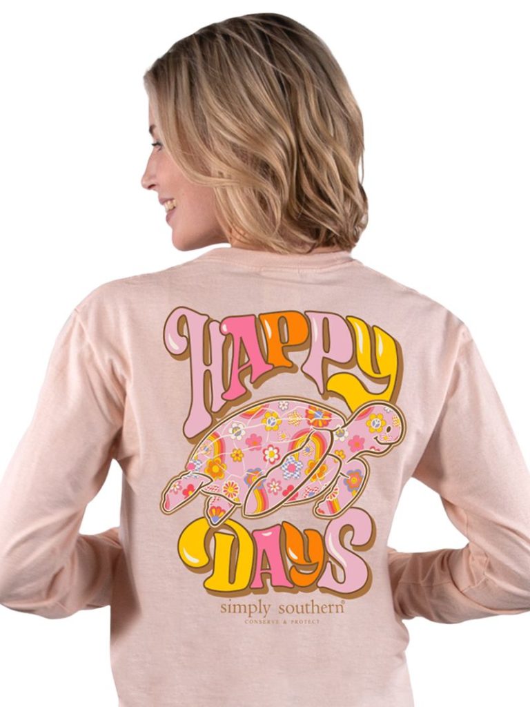 "Happy Days" Sea Turtle Tracker Long Sleeve