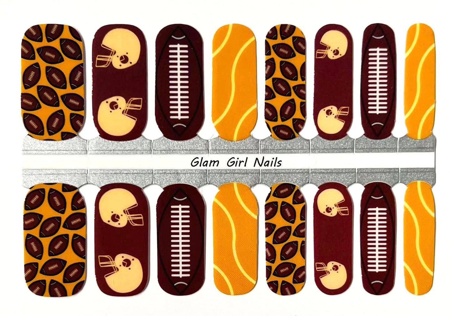 Football Time Nail Wraps