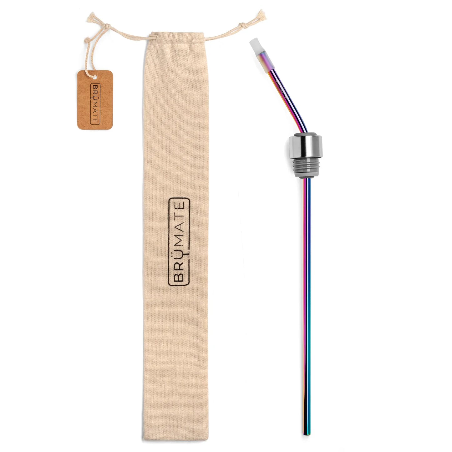 Winesulator Infinity Straw - Rainbow Titanium