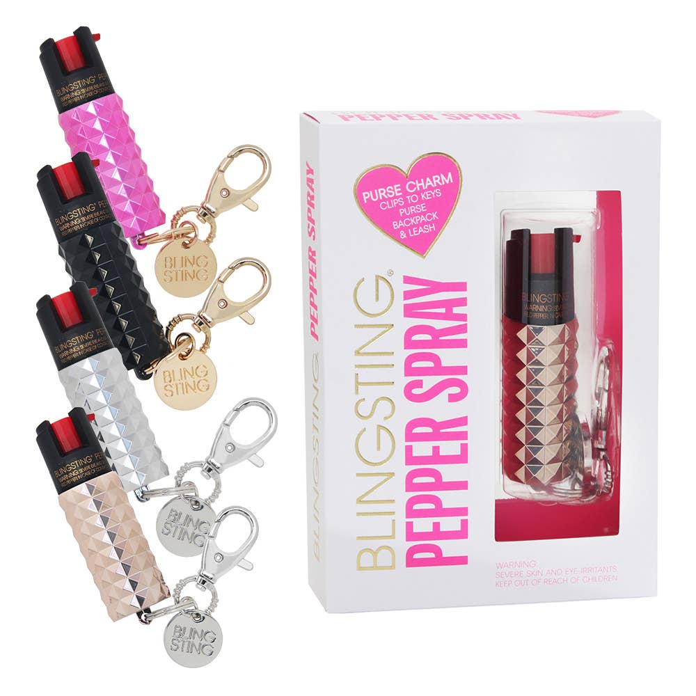 BlingSting Assorted Metallic Studded Pepper Sprays