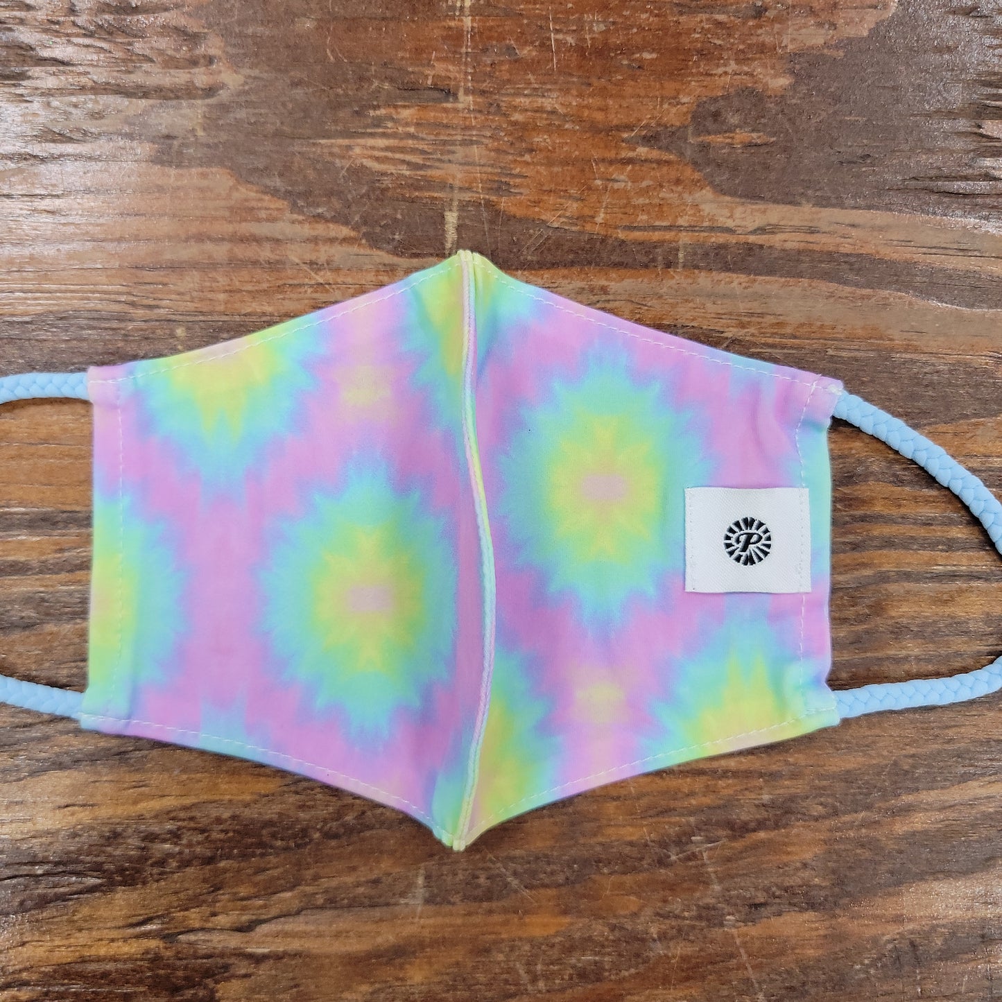 Light Blue Tie Dye-Kids Face Mask