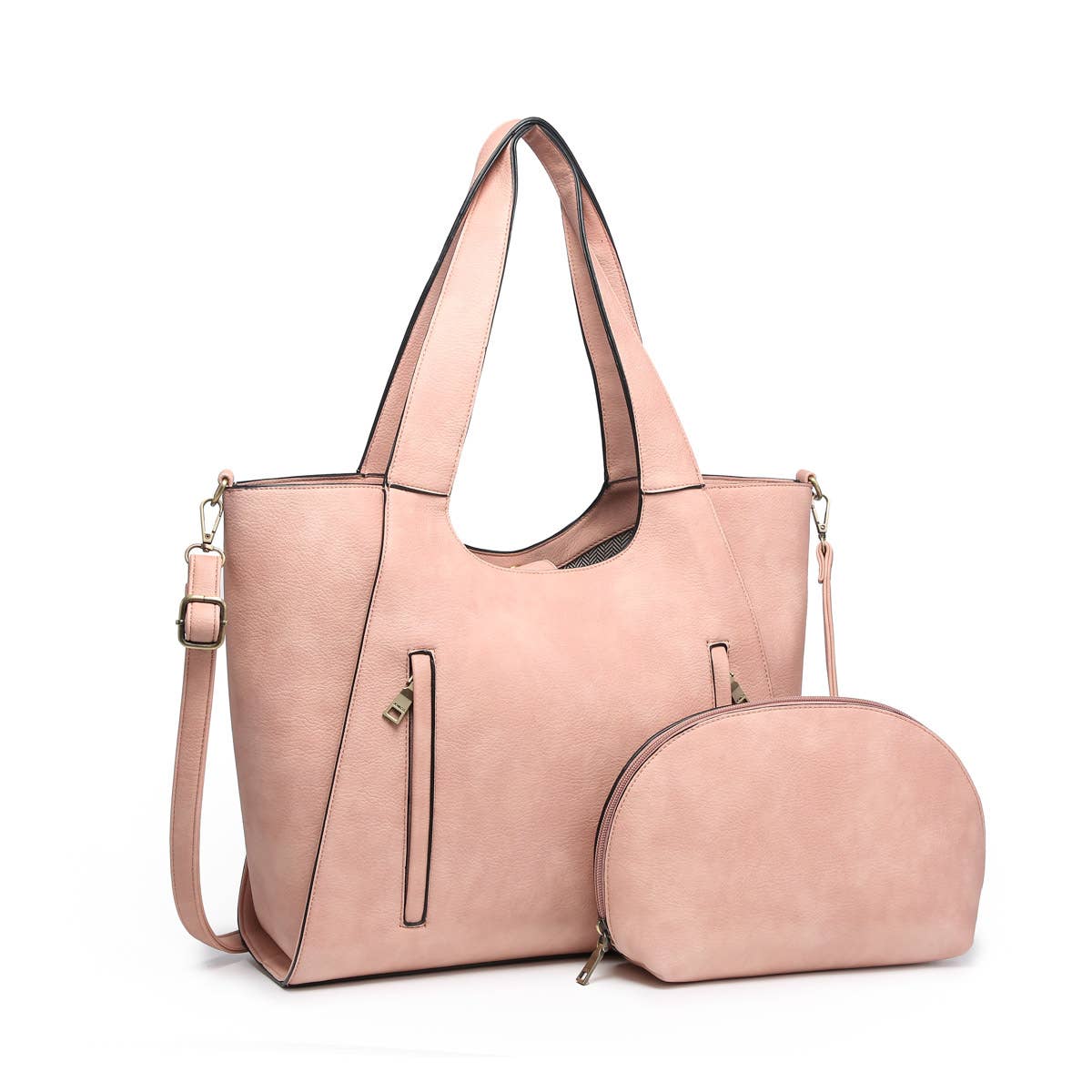 M2073 Lane Double Zip Tote w/ Inner Bag