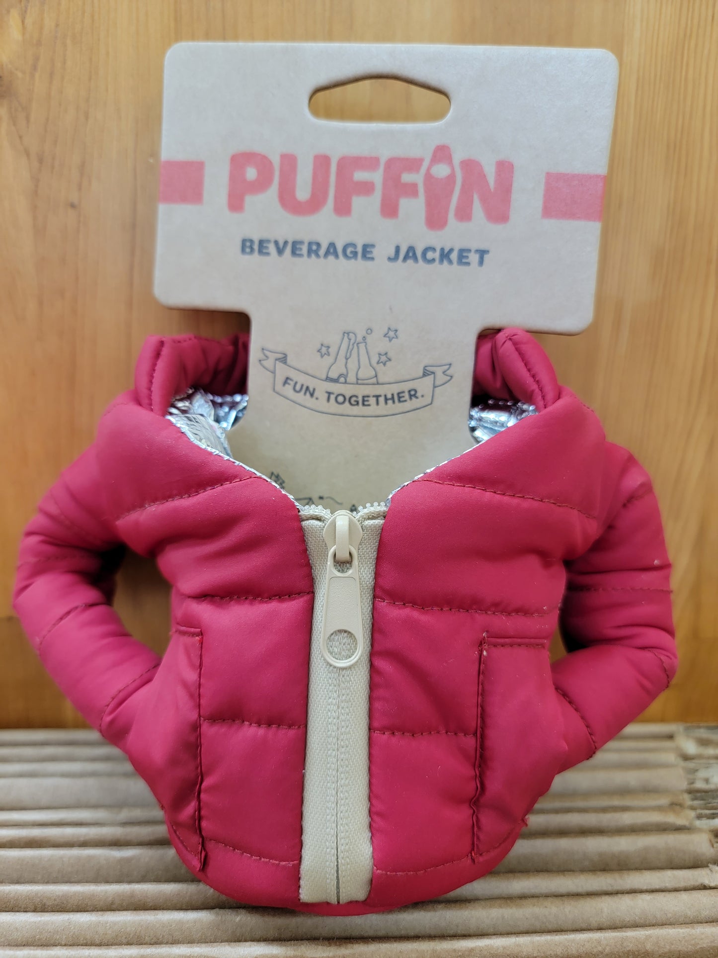 Merlot and Tan Beverage Jacket