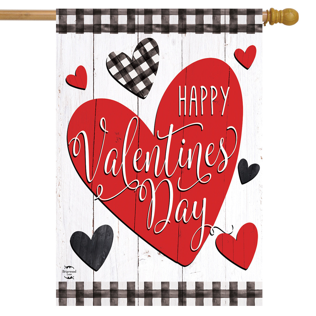 Checkered Valentine House Flag
