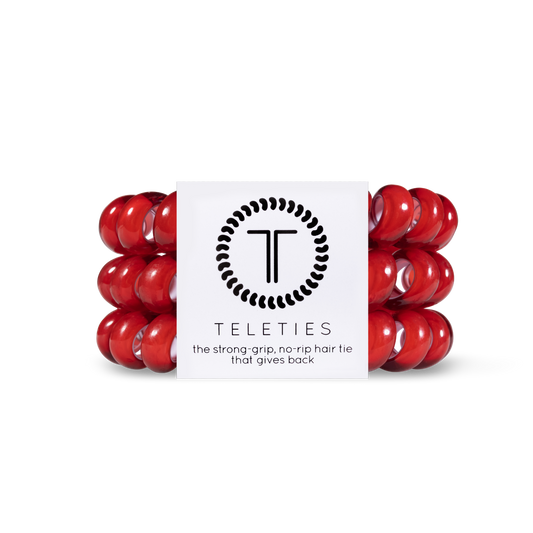 Scarlet Red Hair Ties