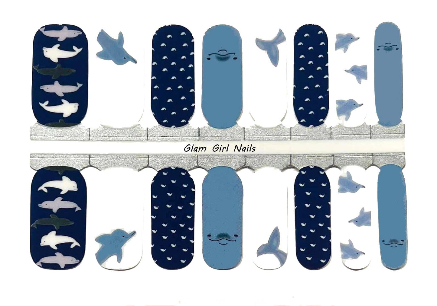 Dolphin Nail Polish Wraps