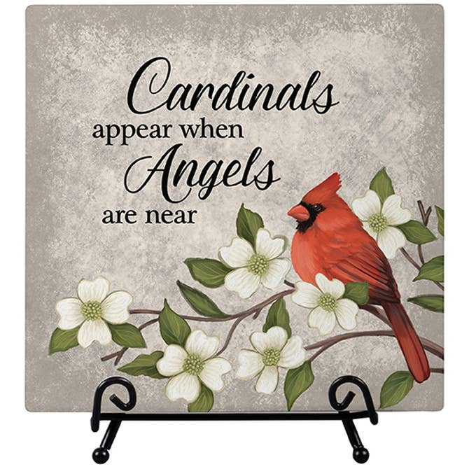"Cardinals Appear" Easel Plaque