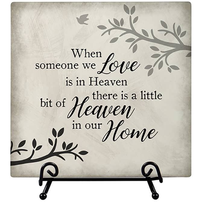 "Heaven Home" Easel Plaque
