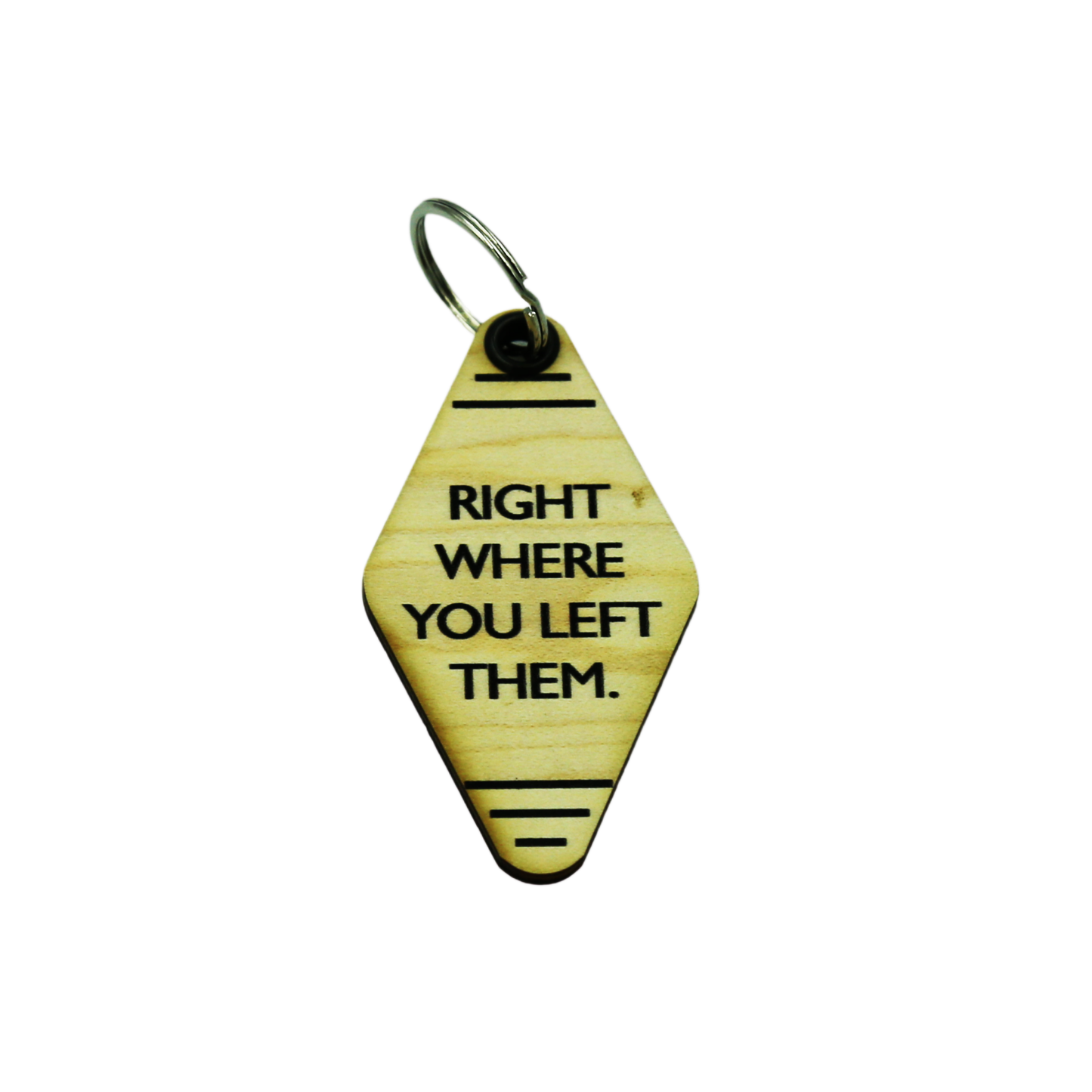 Right Where You Left Them Keychains