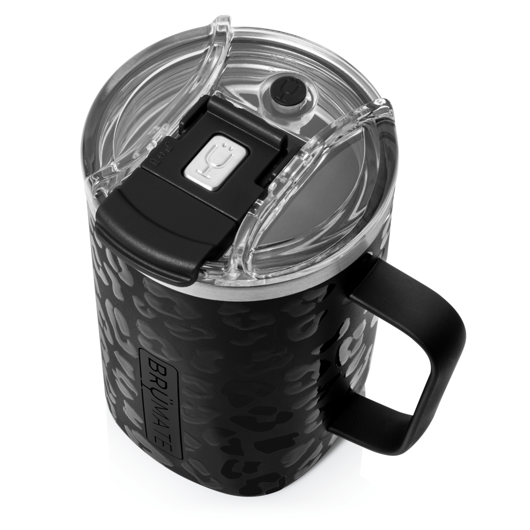 Toddy 16oz Insulated Coffee Mug - Onyx Leopard