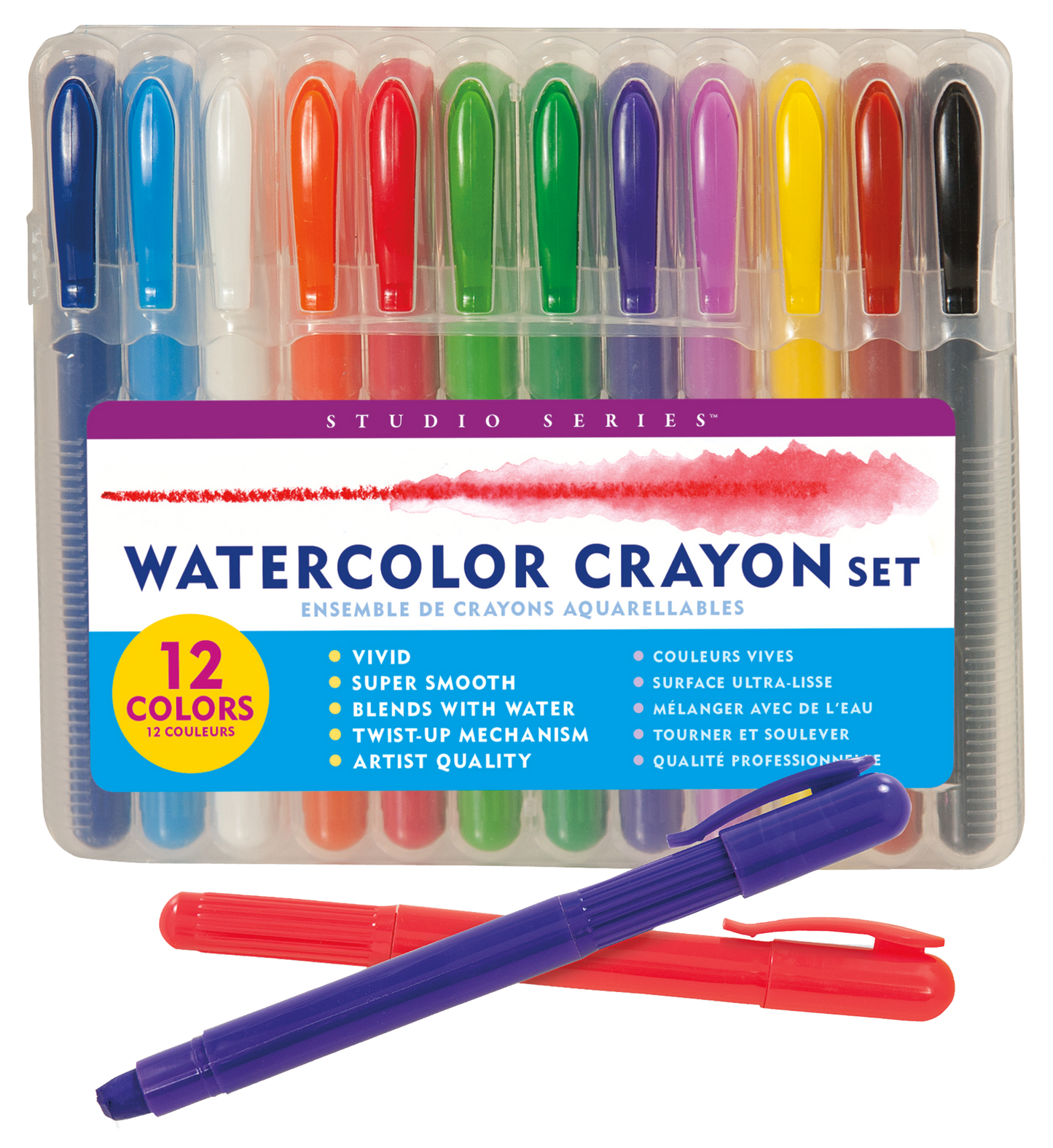 Studio Series Watercolor Crayon Set