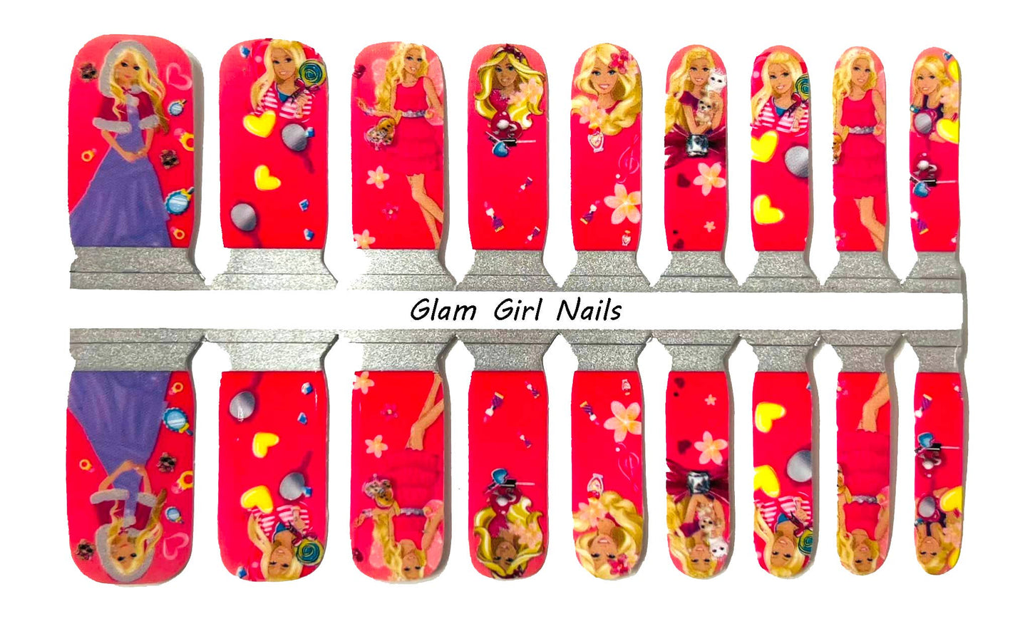 Barbie KID SIZED Nail Wraps