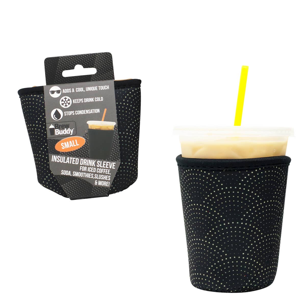 Brew Buddy Insulated Iced Coffee Sleeve (Small) - Starry Night
