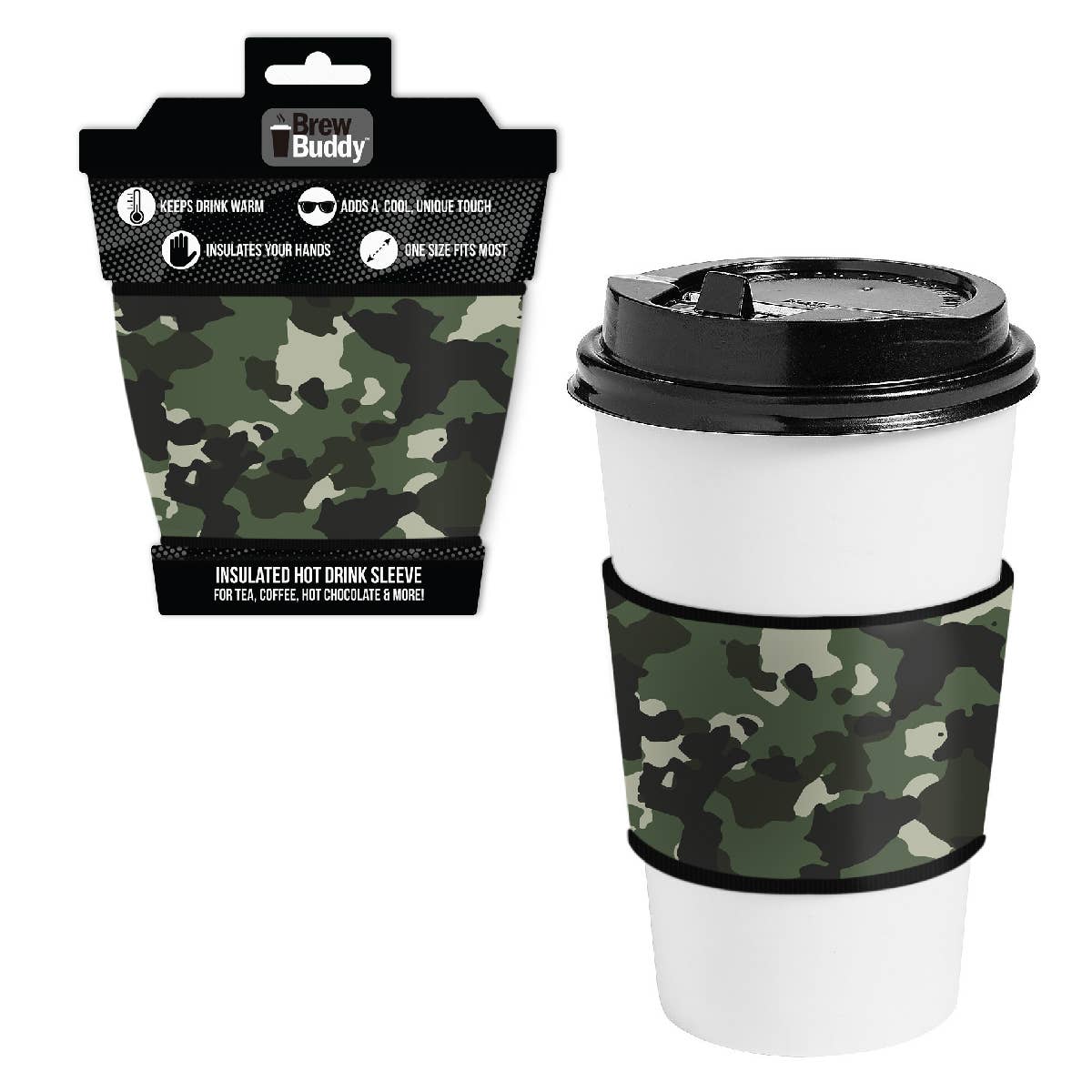 Brew Buddy Coffee + Hot Chocolate Sleeve | Camo