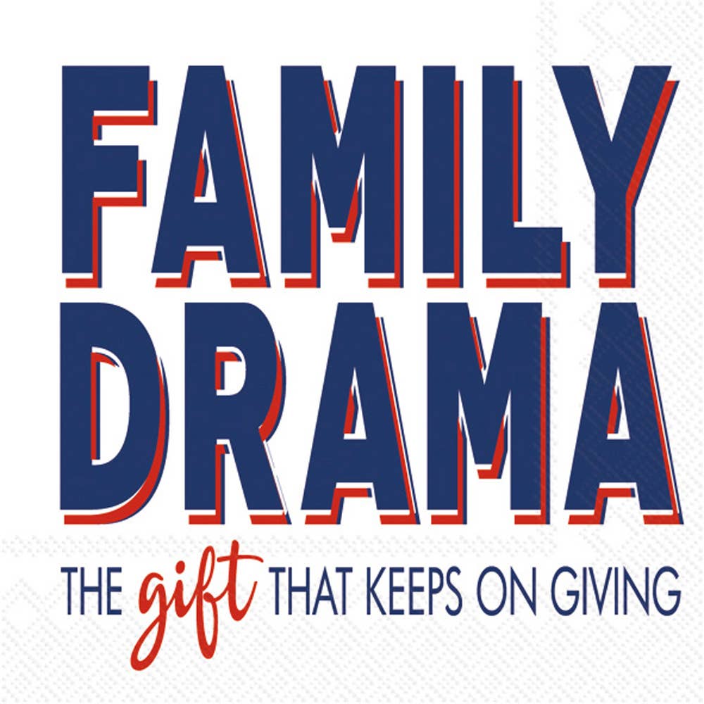 Cocktail Napkin - Family Drama
