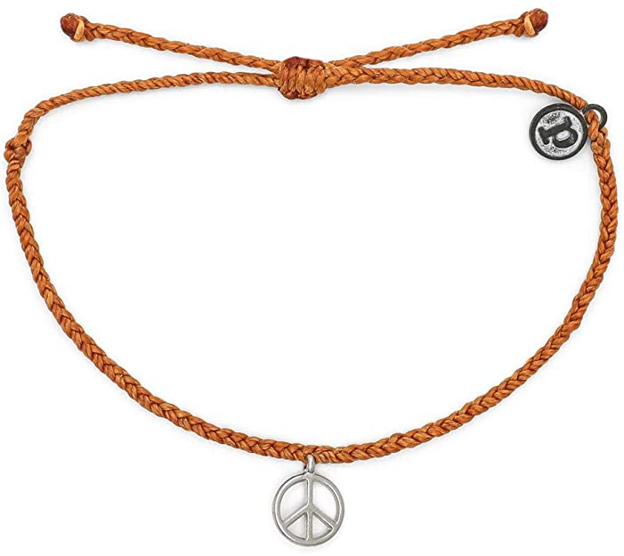 Peace Sign Bracelet Silver