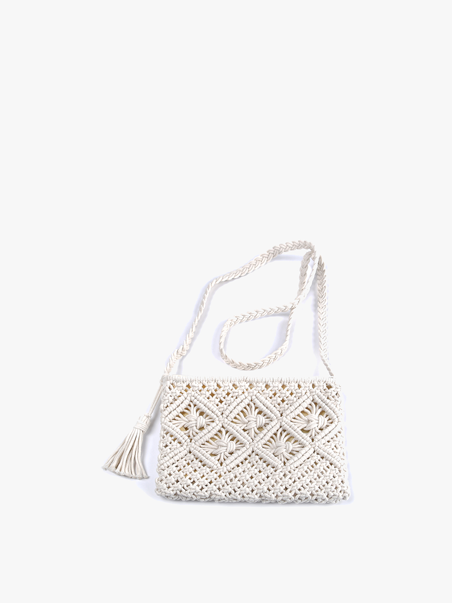 Val Macrame Crossbody Bag