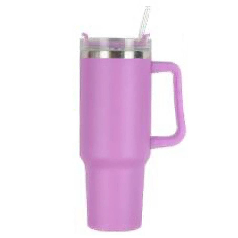 Orchid Water Bottle Tumber 40 Oz