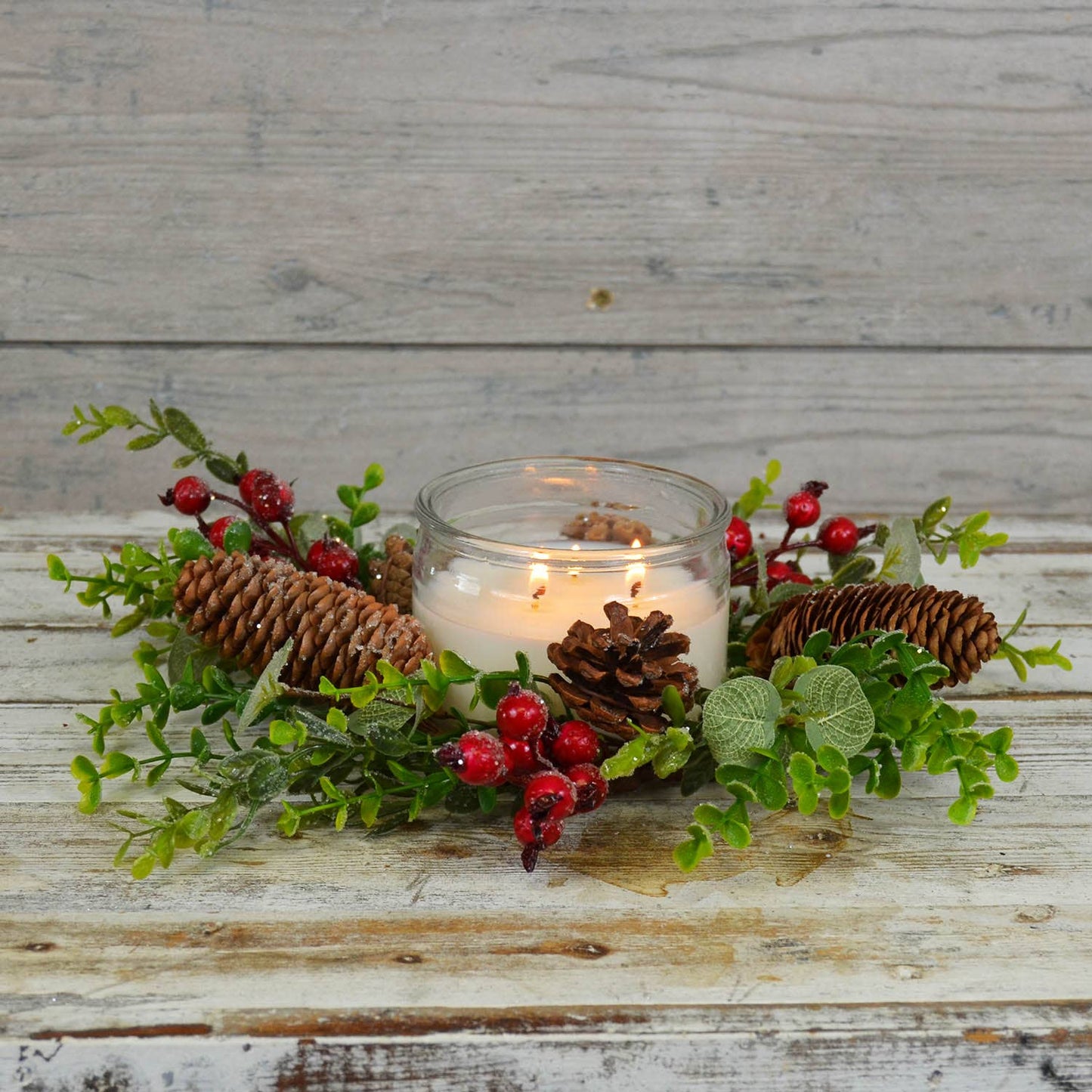 Nature's Christmas 4.5in Candle Ring