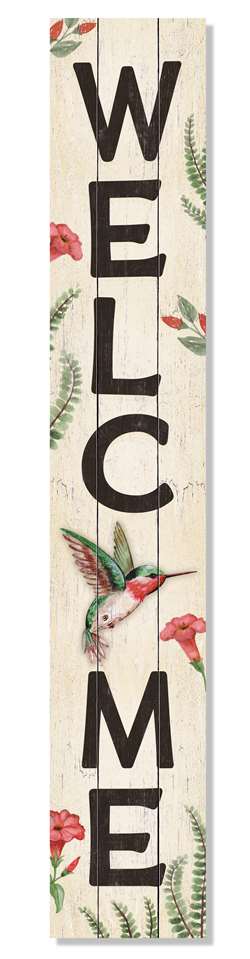Welcome Hummingbird Porch Board