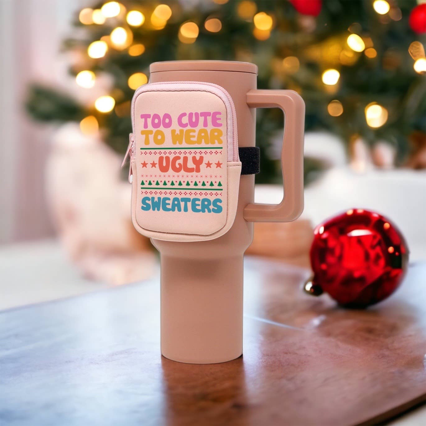 Holiday Tumbler Bag | Too Cute for Ugly Sweaters