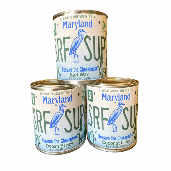 Maryland License Plate Paint Can Candle