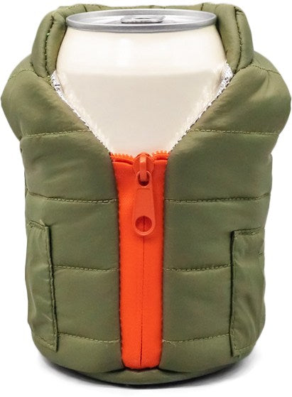 Puffin Beverage Sleeping Bag - Green Orange