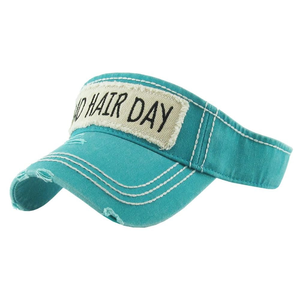 Bad Hair Day Turquoise Visor