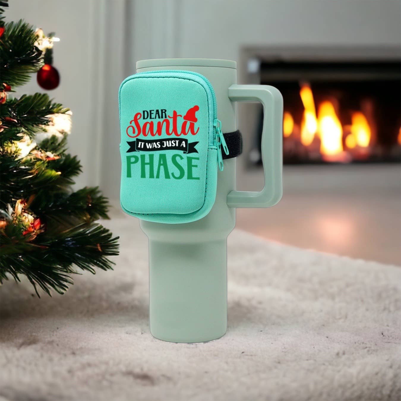 Holiday Tumbler Bag | Dear Santa it Was a Phase