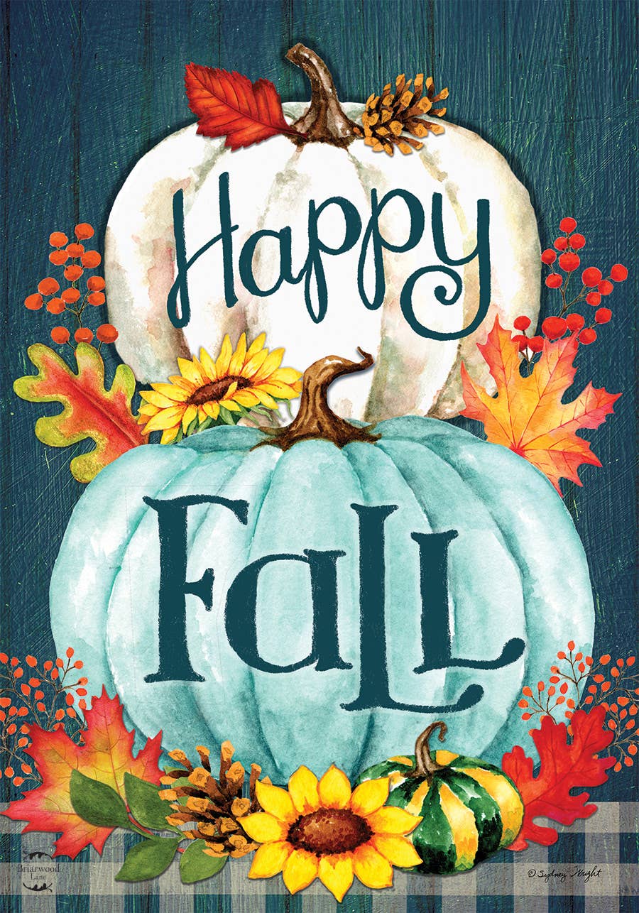 Happy Fall Pumpkins House Flag