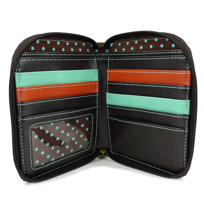 Golden Retriever Zip-Around Wallet