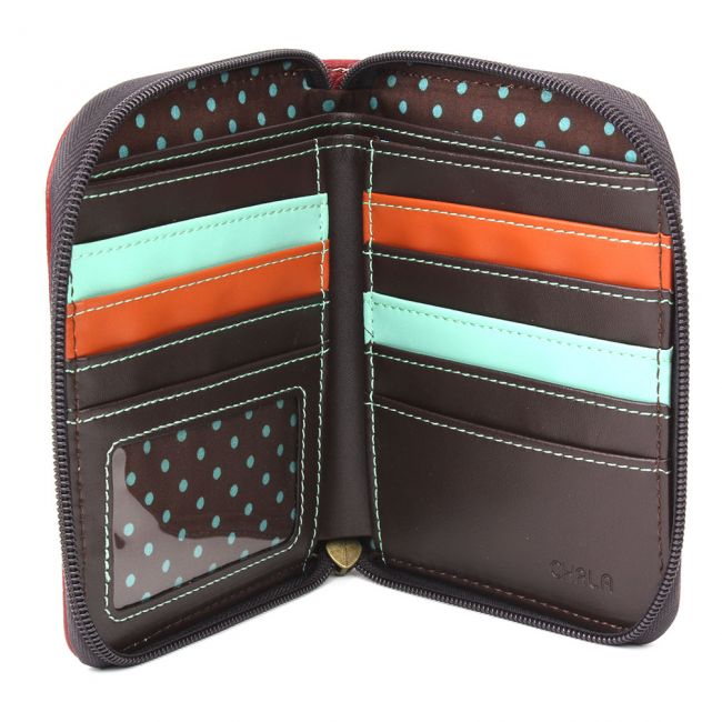 Paw Print Zip-Around Wallet