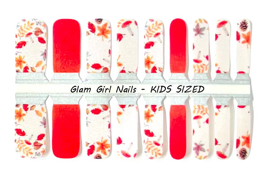 Fall Leaves KIDS SIZED Nail Wraps