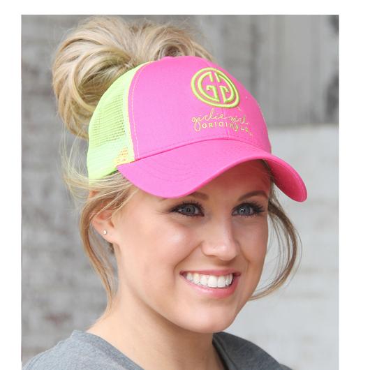 Logo Pink Green Pony Cap
